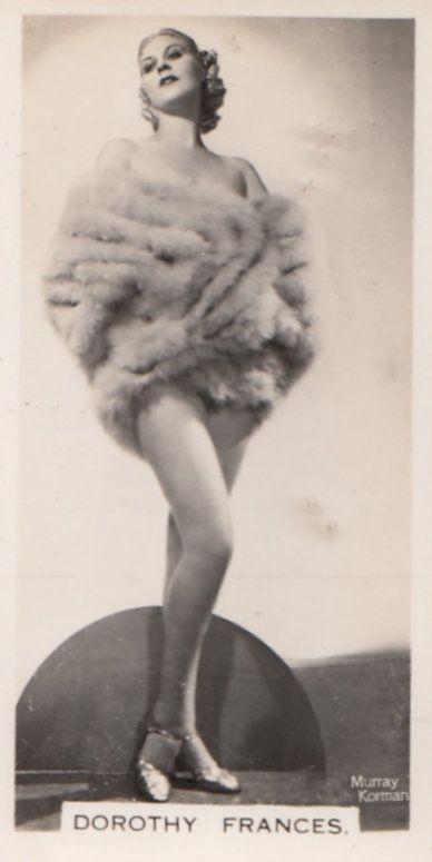 Dorothy Frances Hollywood Actress Rare Real Photo Cigarette Card