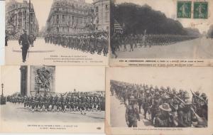 US MILITARY MILITAIRE AMERICANS IN EUROPE WW1 40 CPA (mostly pre-1940)(L2554)