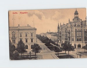 Postcard Nygatan Gävle Sweden