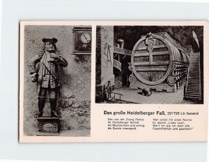 Postcard Das große Heidelberger Faẞ, Heidelberg Castle, Heidelberg, Germany