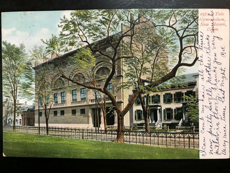 Vintage Postcard 1908 Yale Gymnasium, New Haven, Connecticut (CT)