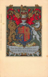 Coats of Arms Series #53 United Kingdom Multi-Colour Mon-Droit Postcard