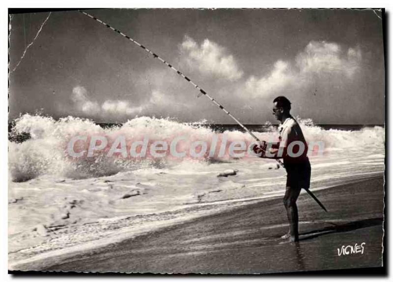 Postcard Modern Vieux Boucau Les Bains Landes La Peche to Start