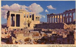 Greece - Athens. The Acropolis  (Published by TWA)