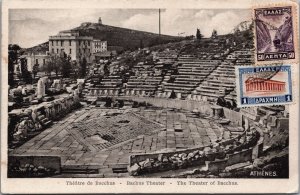 Greece Athens The Theater of Bacchus Vintage Postcard C158