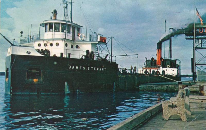 Freighter James Stewart Refueling - Clayton TI, Thousand Islands, New York