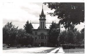 Kalispell Montana Court House Scenic View Real Photo Postcard AA10055