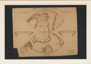 Maps Postcard - Map of Terra Australia, 1676, Father Victorio Riccio  RR23534