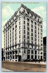Montreal Quebec Canada Postcard Canadian Express Building McGill Street 1912