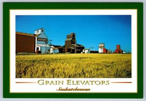 Grain Elevators, Grand Coulee Saskatchewan Canada, Chrome Postcard #1, NOS