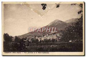 Old Postcard Embrun Vue Generale and Mount William