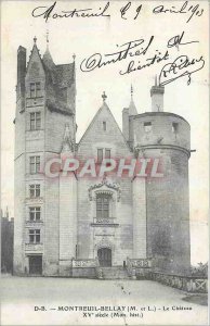 Old Postcard Montreuil Bellay Chateau