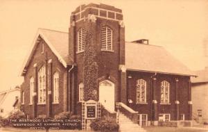 Dayton Ohio Westwood Lutheran Church Exterior Antique Postcard K21459