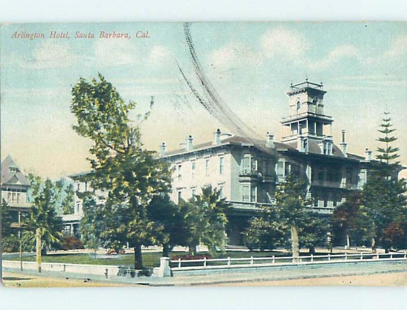 Divided-Back HOTEL SCENE Santa Barbara California CA H1471