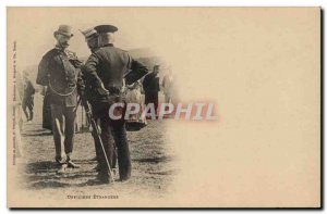 Old Postcard Militaria foreign officers