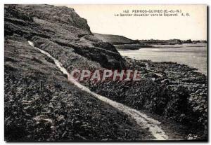 Postcard Old Customs Customs Customs Perros Guirec The customs path to Squevel