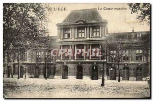 Old Postcard Liege Conservatory