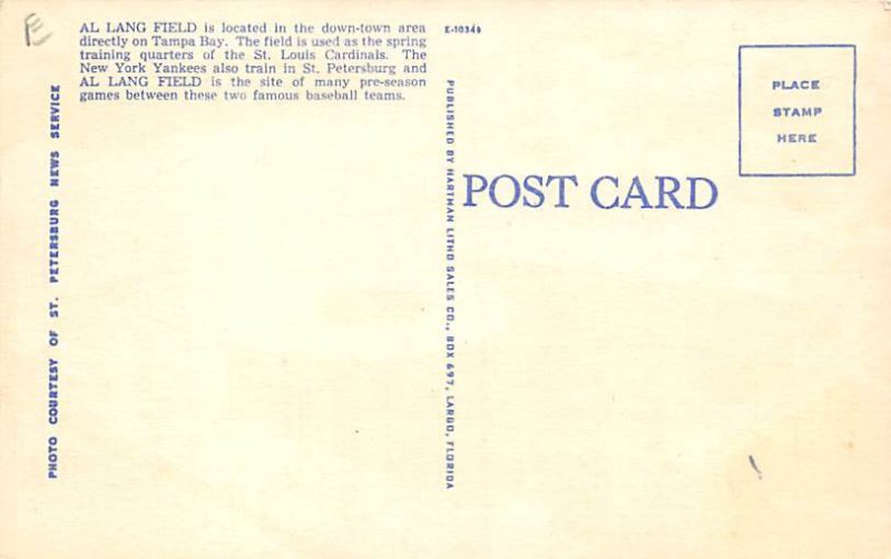 Al Lang Field  St Petersburg FL