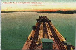 Panama Gatun Lake Taken From Lighthouse Panama Canal Vintage Postcard C099