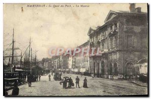 Old Postcard Marseille Port Quai City Hall