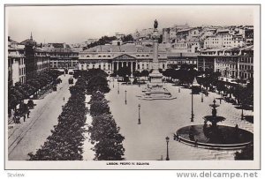 RP, Pedro IV Square, Lisbon, Portugal, 1920-1940s