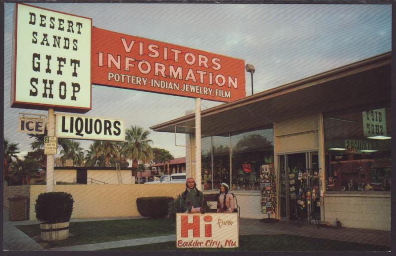 Desert Sands Gift Shop,Boulder City,NV Postcard