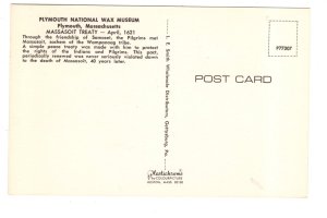 Massasoit Treaty Plymouth National Wax Museum. Massachusetts, Massasait, Indians
