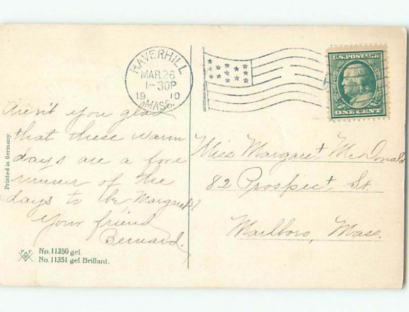 Pre-Linen easter PASTURE SCENE ON LARGE EGG WITH CHICKS k2289