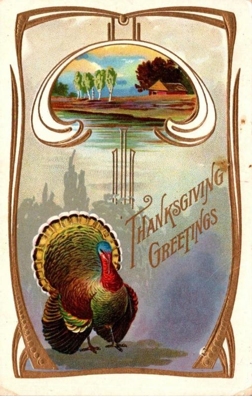 Thanksgiving With Turkey 1911
