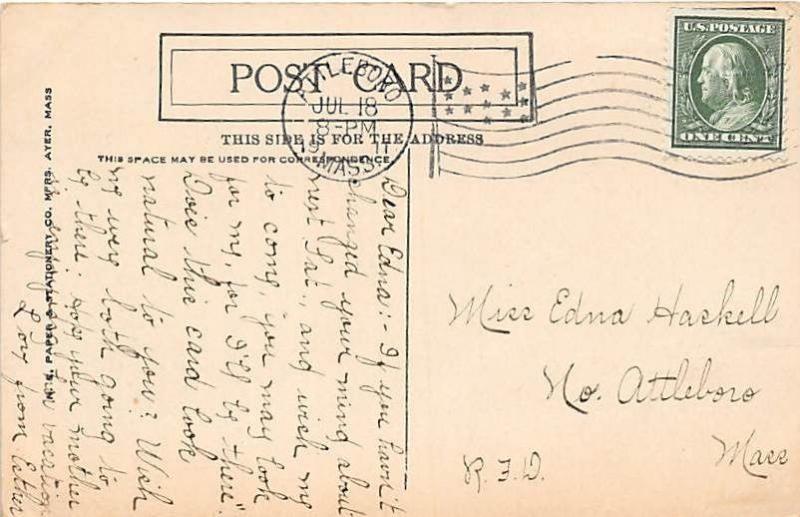 OLD ORCHARD MAINE FOREST PIER & EGYTIAN BAZAAR POSTCARD c1911