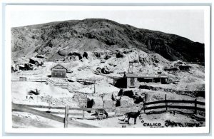 c1940's Calico Ghost Town Maggie Mining View California CA RPPC Photo Postcard