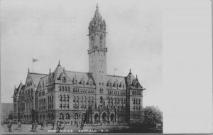 Buffalo New York Post Office RPPC 1907 PM -  A27 