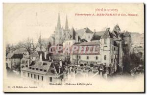 Old Postcard Postcards Specimen Bergeret Nancy Chateau Neuchatel Switzerland ...