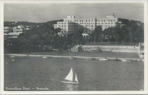 Bermudiana Hotel, Bermuda, Early Real Photo Postcard, Unused