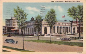 Postcard Post Office Kenosha WIsconsin