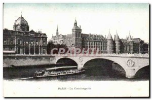 Paris Old Postcard The concierge