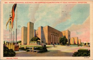 Postcard TX Dallas Texas Centennial Exposition Electrical Building 1936 S63