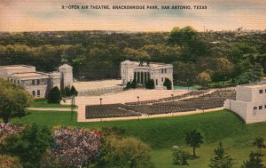 Vintage Postcard Open Air Theatre Brackenridge Park San Antonio Texas SACC Pub