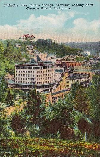Birds Eye View Looking North Crescent Hotel In Background Eureka Springs Arka...