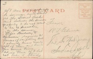 Indianapolis Indiana IN Canoe Club #8431 c1910 Detroit Publishing Postcard