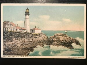 Vintage Postcard 1915-1930 Portland Head Light Portland Maine