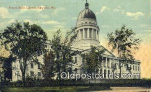 Augusta, Maine, ME State Capital USA 1914 postal used 1914