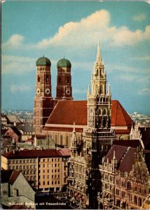 Germany Muenchen Rathaus mit Frauenkirche 1961