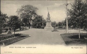 Fort Wayne IN Lawton Park c1905 TUCK Postcard