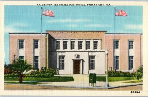 United States Post Office Panama City Florida Postcard