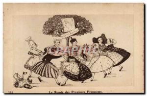 Old Postcard The Round Provinces Francaises Women Alsace