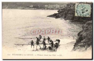 Pecheurs has Senne Old Postcard fishermen pulling their nets