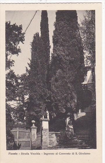 Italy Fiesole Strada Vecchia Ingresso al Convento di San Girolamo