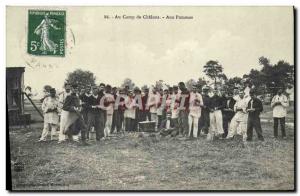 Old Postcard Militaria At Chalons camp Apple Picking