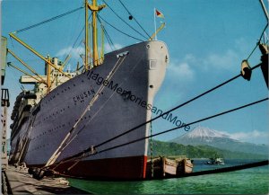 View of Mt. Fuji from Shimizu Harbour Japan Postcard PC239